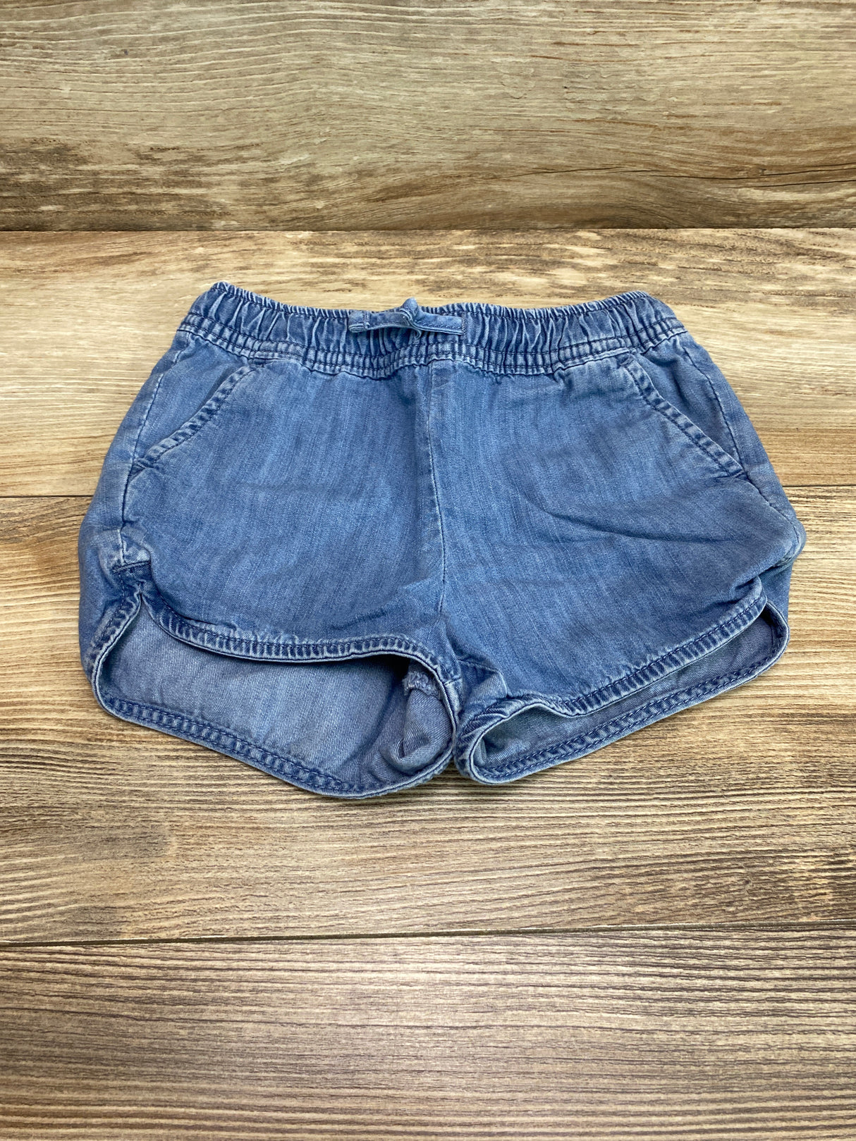 Jumping Beans Chambray Drawstring Shorts Blue sz 4T