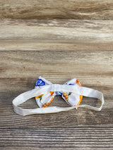 Halloween Bow w/ Elastic, White
