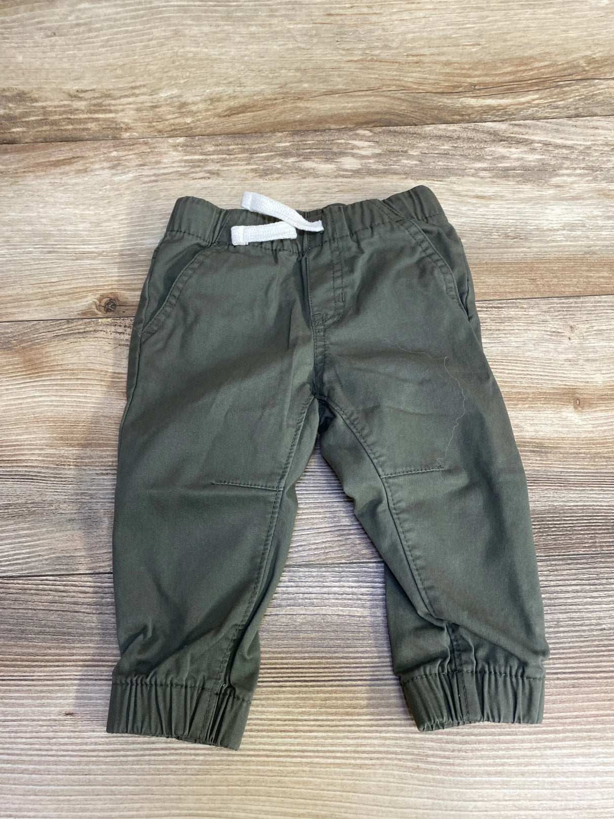 Cat & Jack Drawstring Jogger Pants Green sz 12m