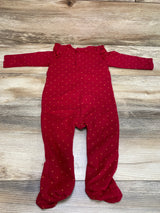 First Impressions Heart Print Coverall Red sz 6-9m