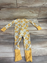 Little One Shop Bear Print Bamboo Convertible Sleeper Yellow sz 6-12m