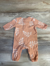 Jessica Simpson Plant Print Coverall Orange sz 0-3m - Me n Mommy To Be