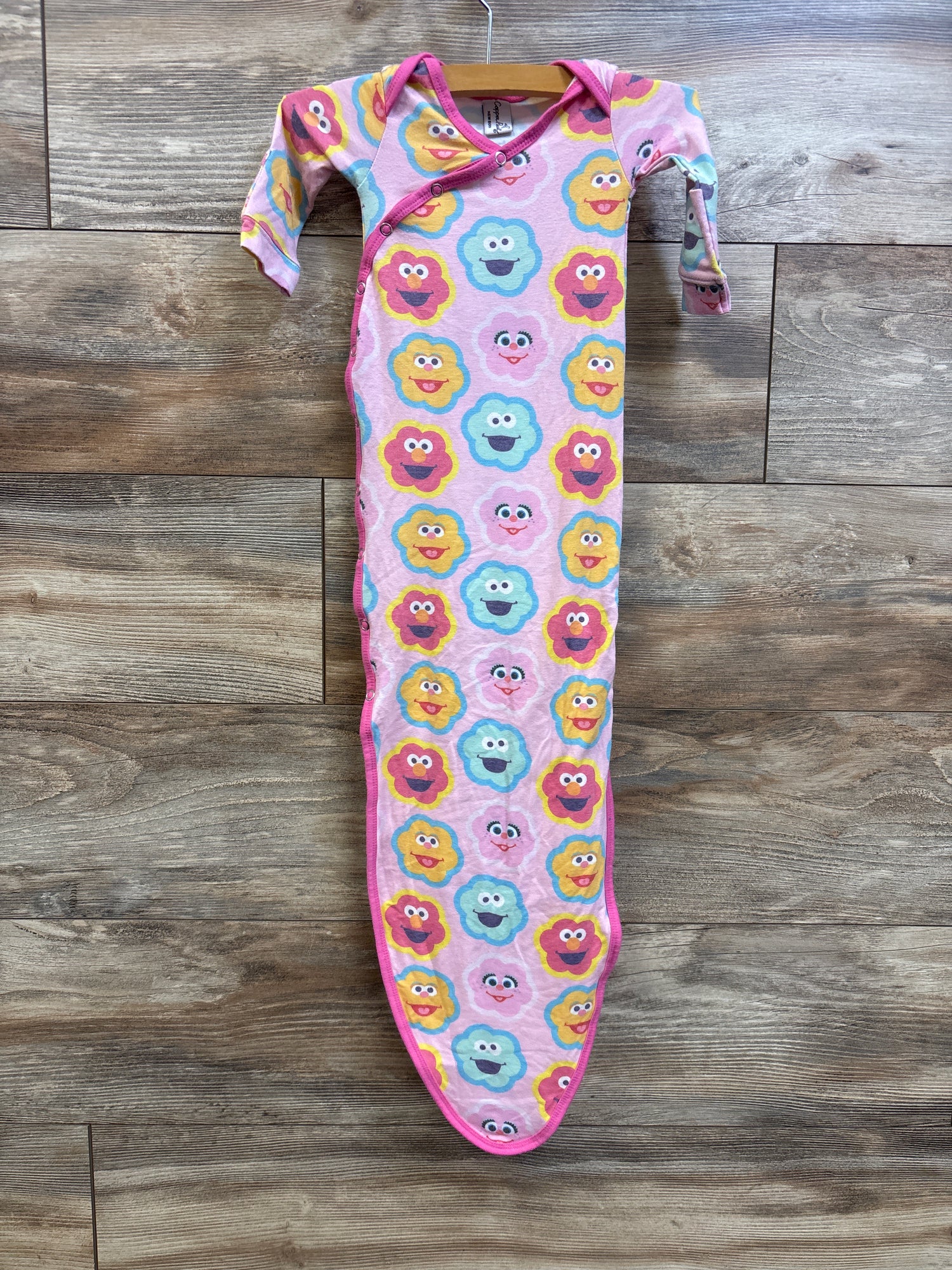 Copper Pearl x Sesame Street Knotted Gown Pink sz Newborn
