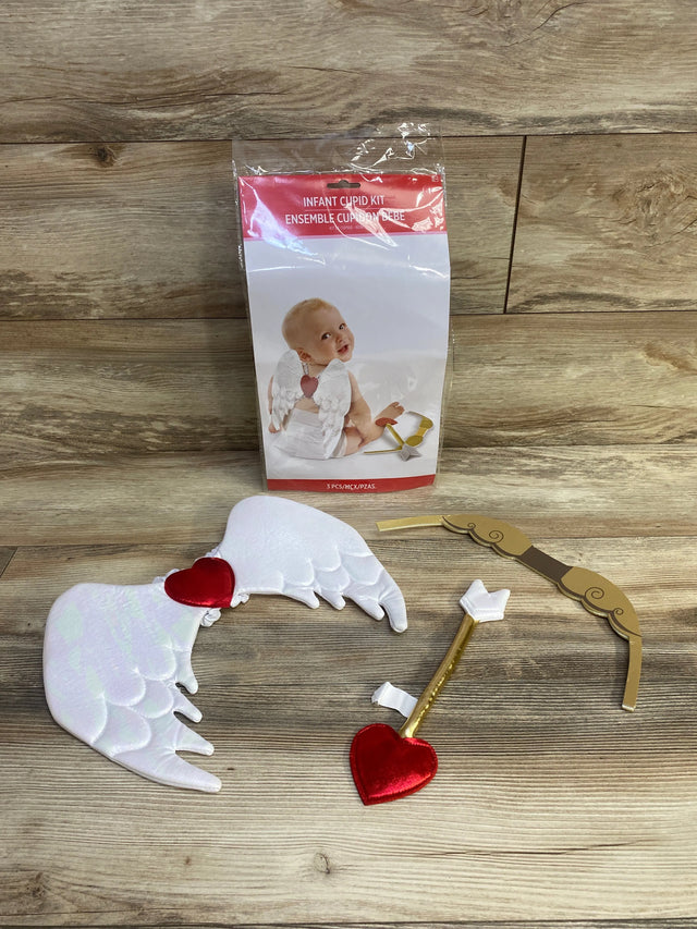 Valentine's Cupid 3 Pc Costume Kit 0-6m - Me n Mommy To Be
