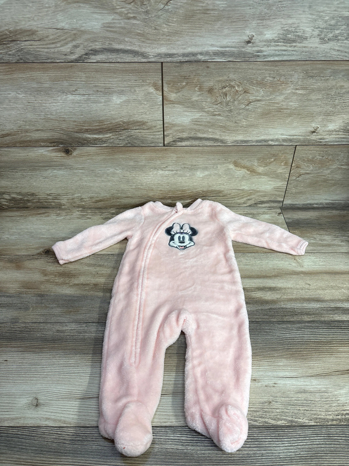 Disney Baby Plush Minnie Mouse Sleeper Pink sz 6-9m