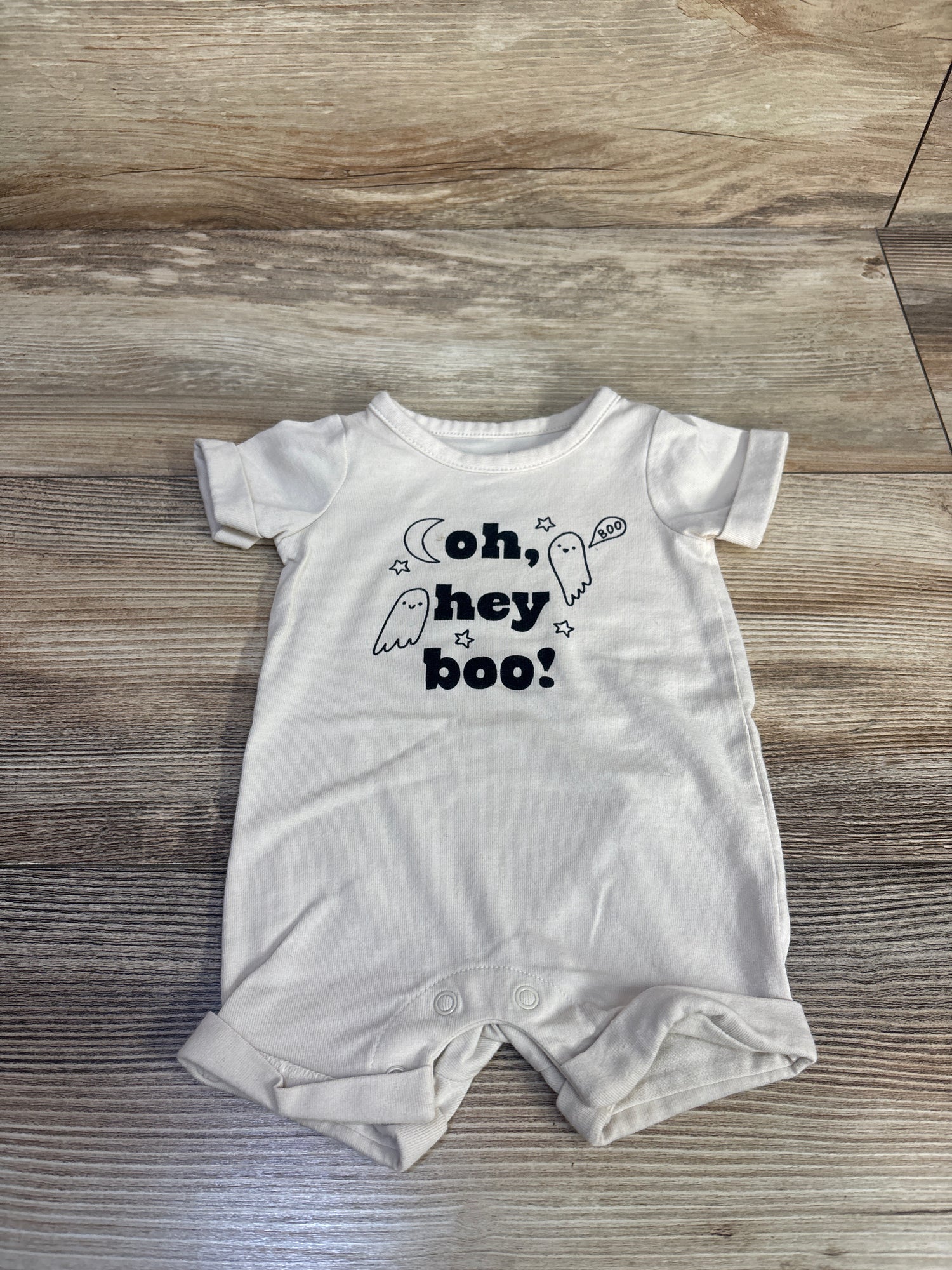 Cat & Jack Oh, Hey Boo! Shortie Romper Ivory sz Newborn