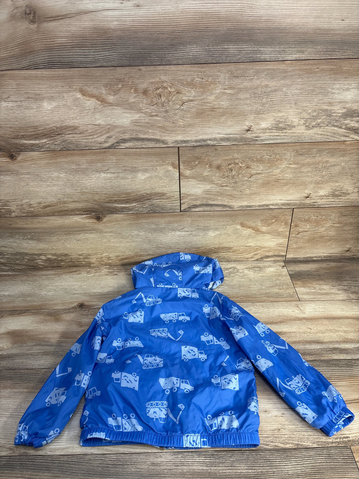 Cat & Jack Truck Print Wind Breaker Blue sz 5T