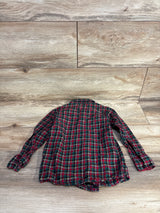 Carter's Plaid Button Up Shirt Red sz 3T
