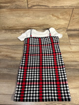 Shein 2pc Ribbed Shirt & Tank Dress Set White sz 4T