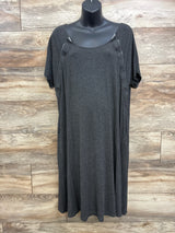 Frida Delivery & Nursing Gown Grey One Size - Me n Mommy To Be