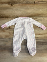 Under Armour Leopard Print Sleeper White/Pink sz 0-3m - Me n Mommy To Be