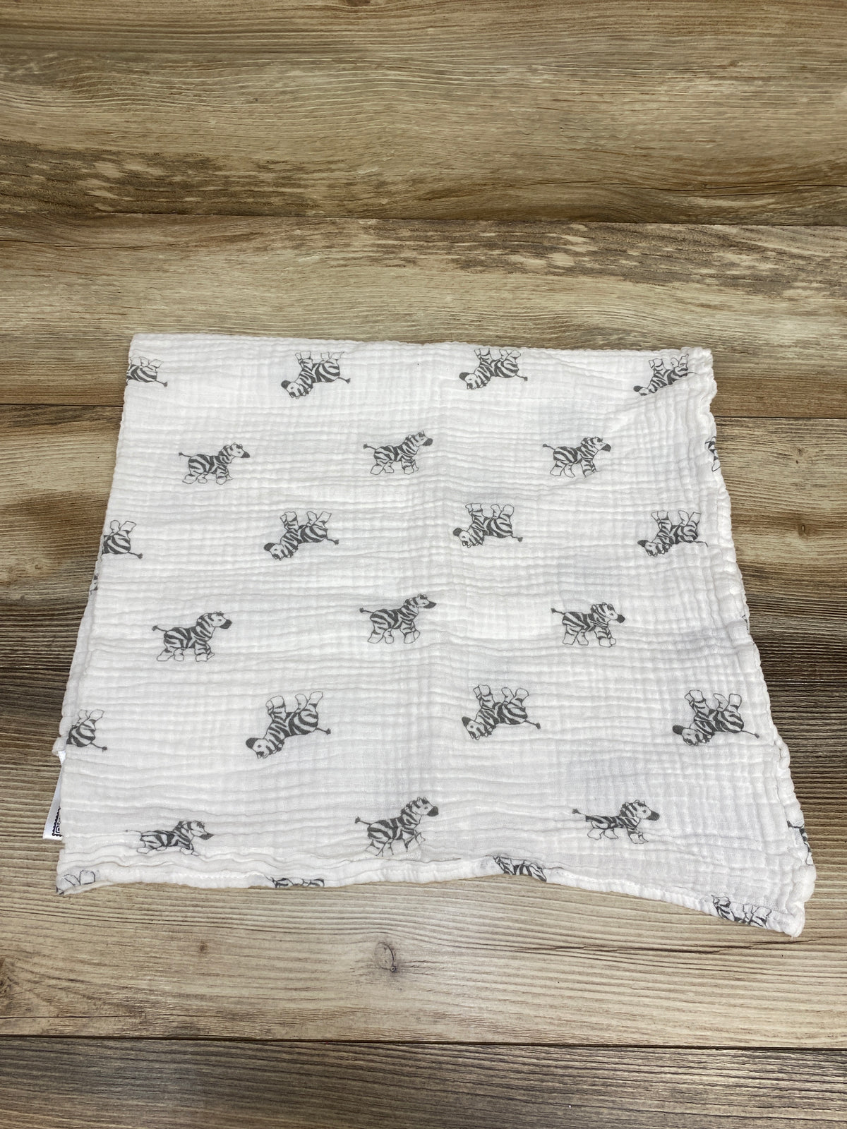 Amazing Baby Newborn Muslin Swaddle Blanket in Zebra Print White 36x36''