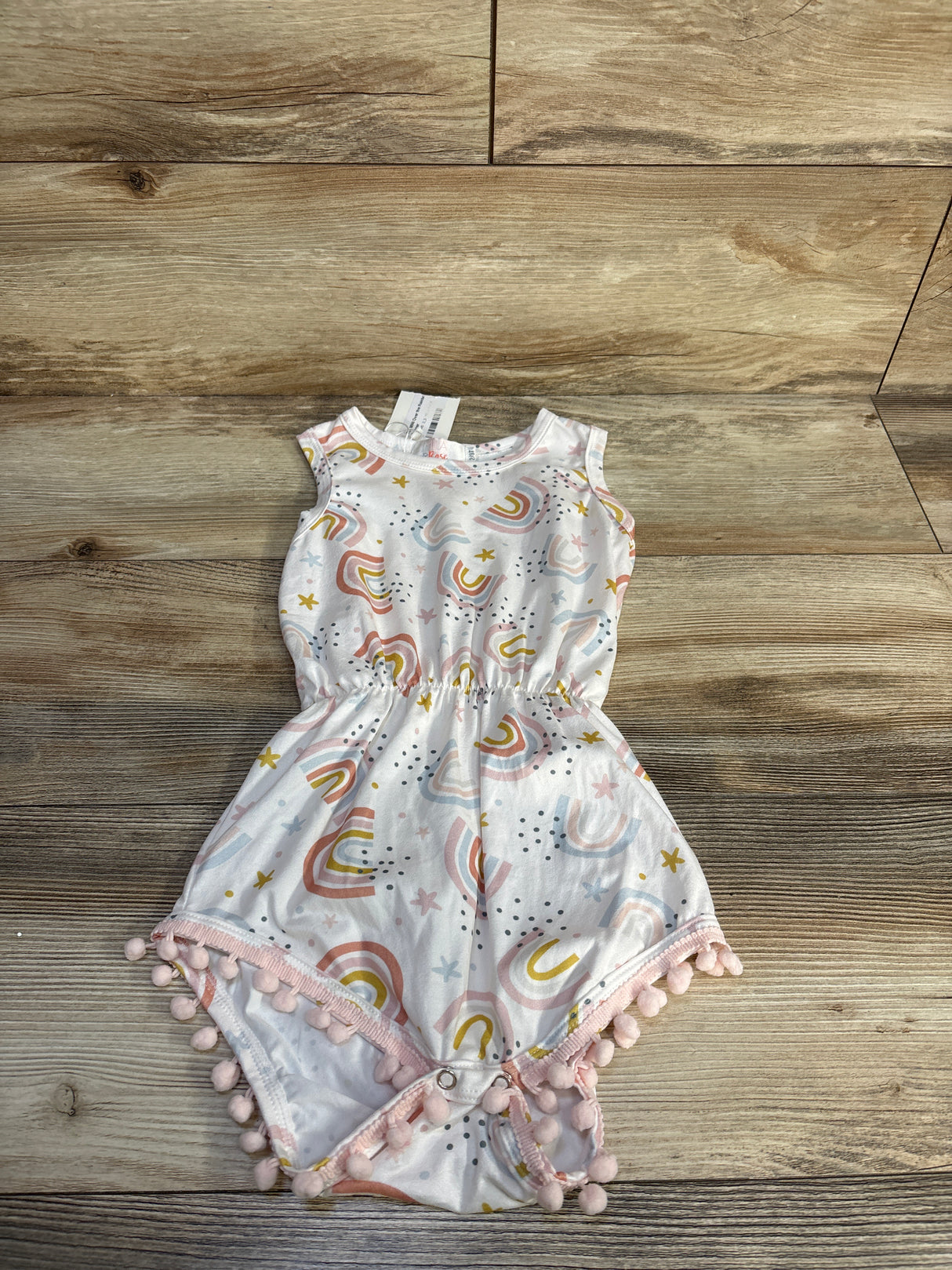 NEW Mila & Rose Pom-Pom Romper White sz 2-3T