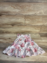Sofia Mila Organic Ruffle Floral Sleeveless Dress Pink sz 2-3T