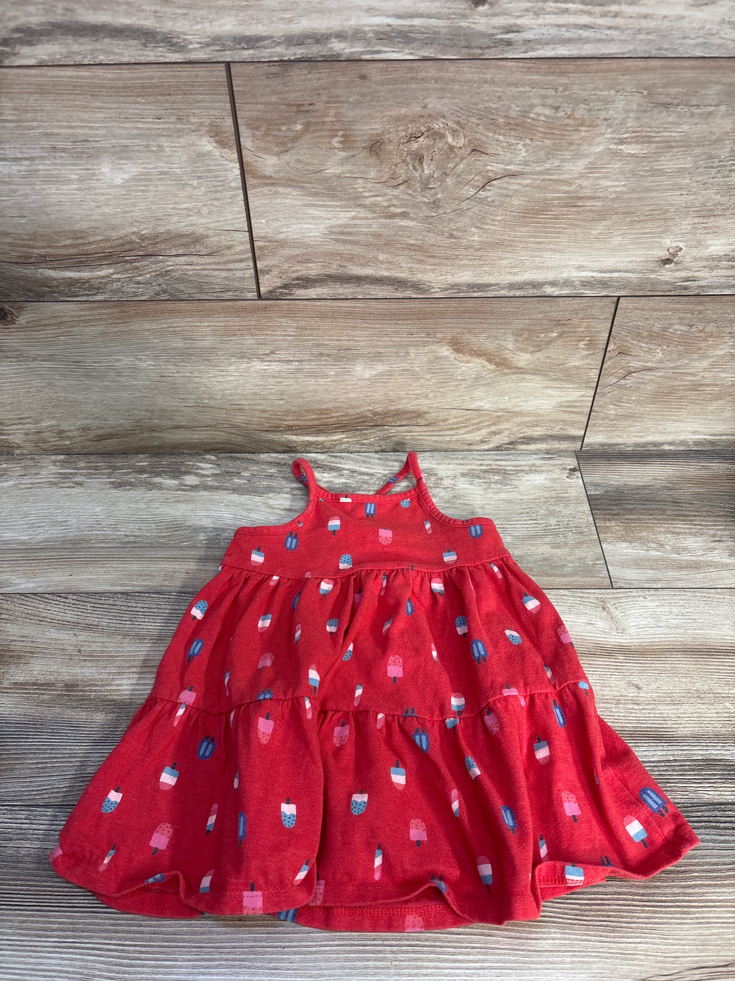 Cat & Jack Popsicle Tank Dress Red sz 2T