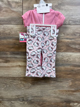 NEW Hello Kitty 3pc Bodysuit, Flare Pants, & Headband Set Pink sz 9m