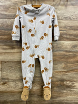Carter's Lion Blanket Sleeper Grey sz 2T