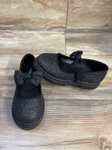 Cat & Jack Kori Lug Sole Mary Jane Flats, Black Glitter sz 11c