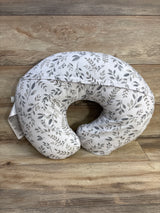 Boppy Nursing Pillow with Grey Taupe Leaves Slipcover