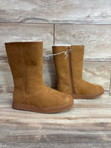 NEW Cat & Jack Natalia Tall Shearling Style Boots Cognac sz 3Y