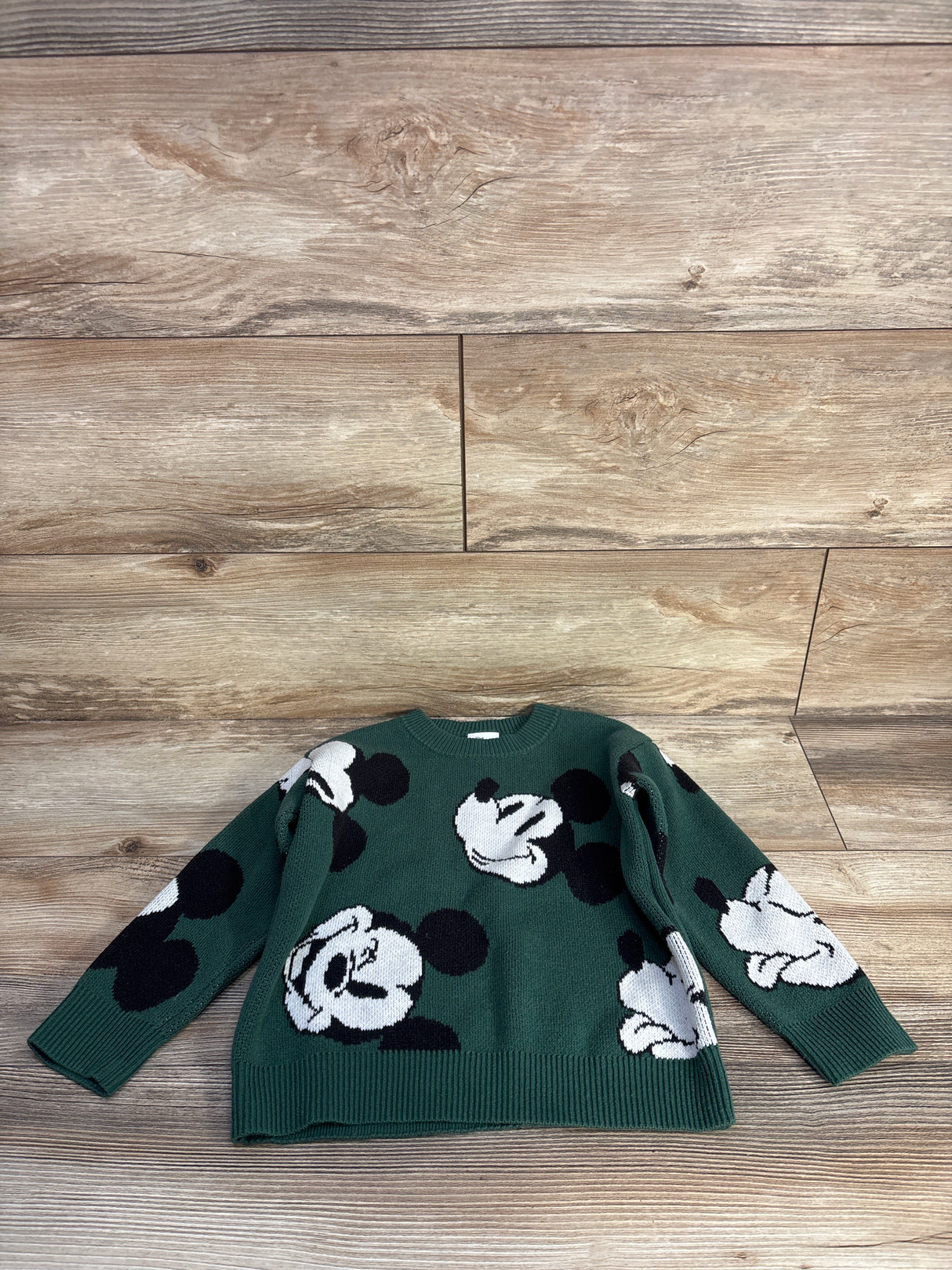 Jumping Beans x Disney Mickey Mouse Knit Sweater Green sz 4T