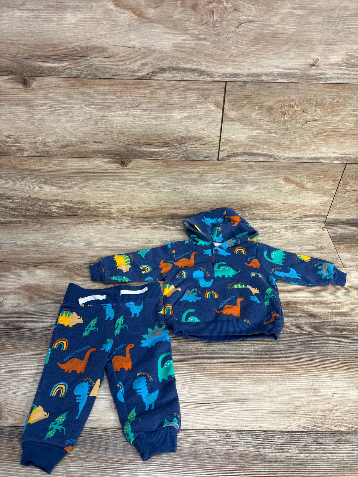 Little Rebels Sweatshirt & Joggers 2pc Set Blue sz 6-9m