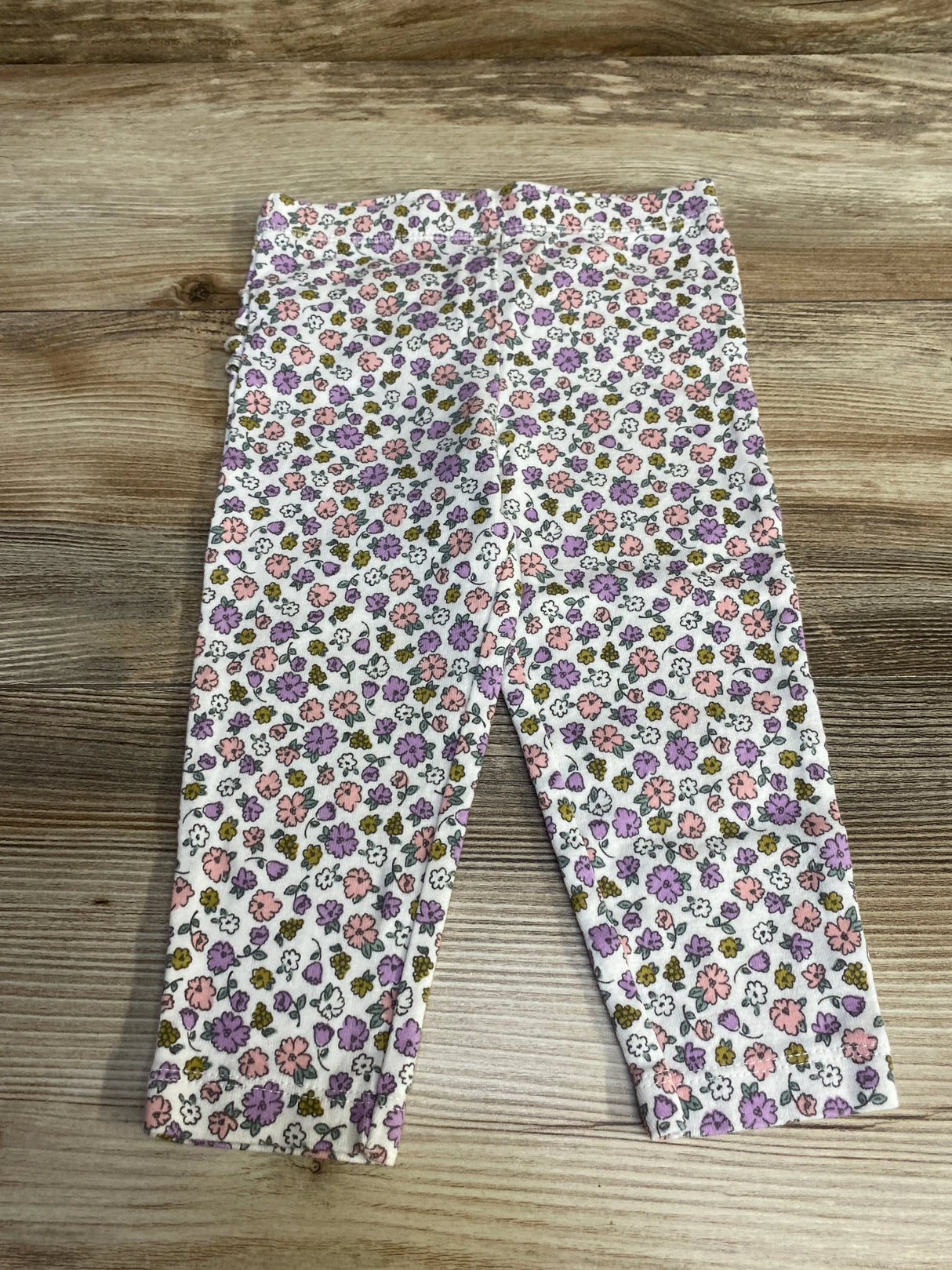 Carter's Floral Leggings White sz 18m