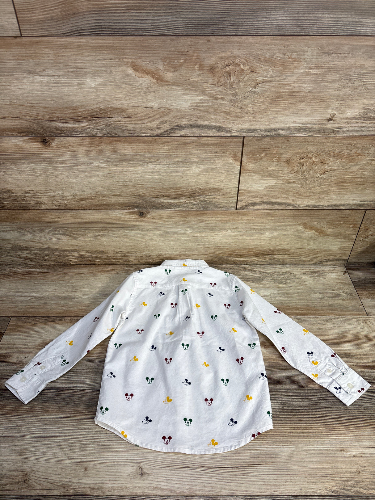 Janie & Jack x Disney Mickey Mouse Oxford Shirt White sz 4T