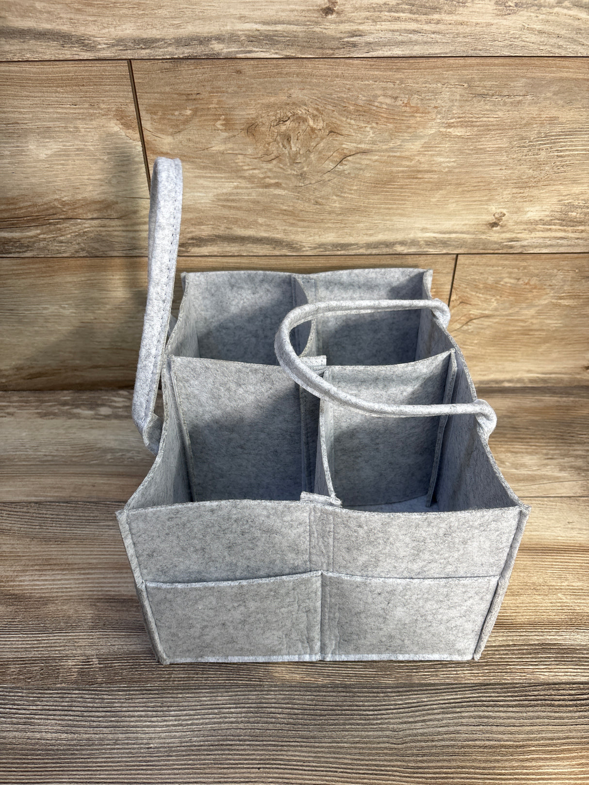 KeaBabies Original 2.0 Felt Diaper Caddy - Grey