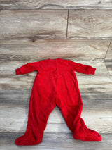 Disney Baby Terry Cloth Mickey Mouse My First Christmas Sleeper Red sz 9-12m