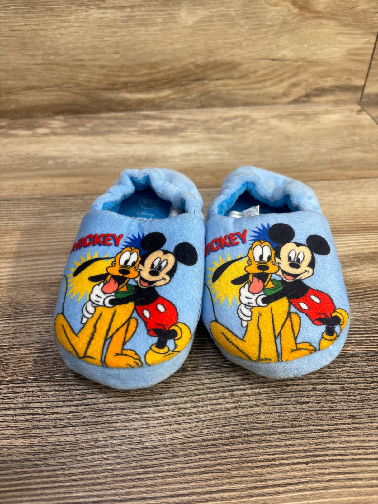 Disney Mickey And Friends Slippers Blue sz 9/10c