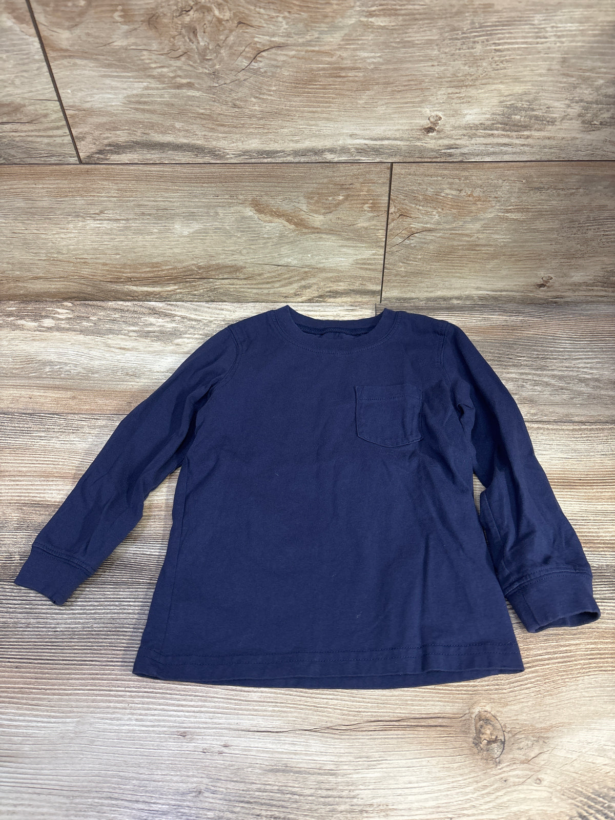Carter's Long Sleeve Shirt Navy Blue sz 4T