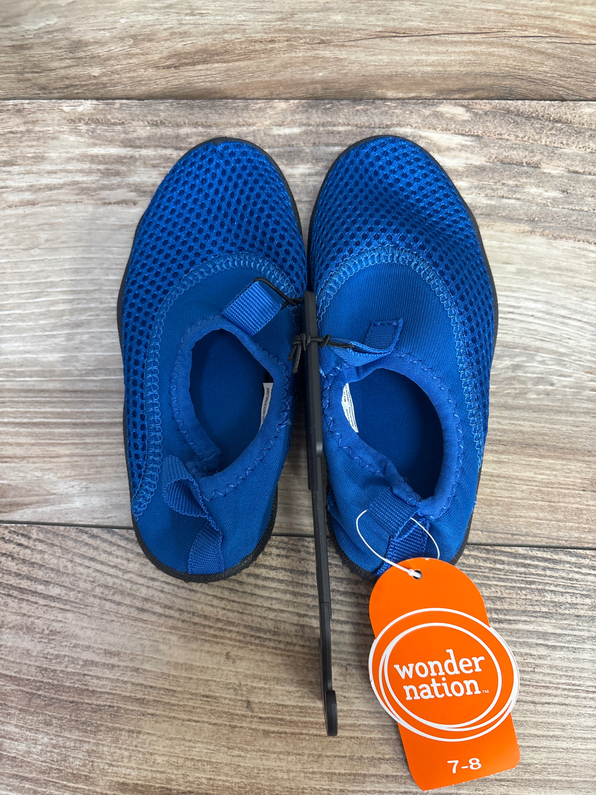 NEW Wonder Nation Aqua Sock Water Shoe Blue sz 7-8c