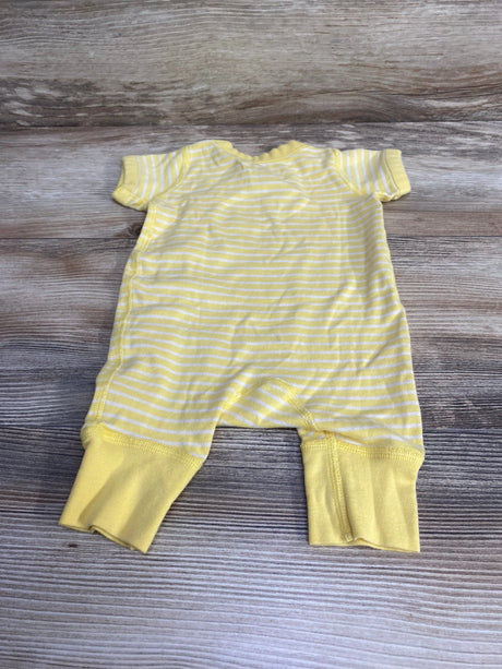 Moon and Back by Hanna Andersson Striped Romper Yellow sz Newborn - Me n Mommy To Be