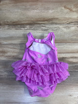 Cat & Jack 1pc Shell Print Tutu Swimsuit Purple sz 2T