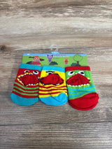 NEW 3pk Monster Face Baby Socks sz 0-12m