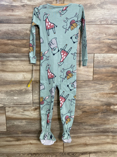 NEW Carter's Animal Print Sleeper Green sz 4T - Me n Mommy To Be