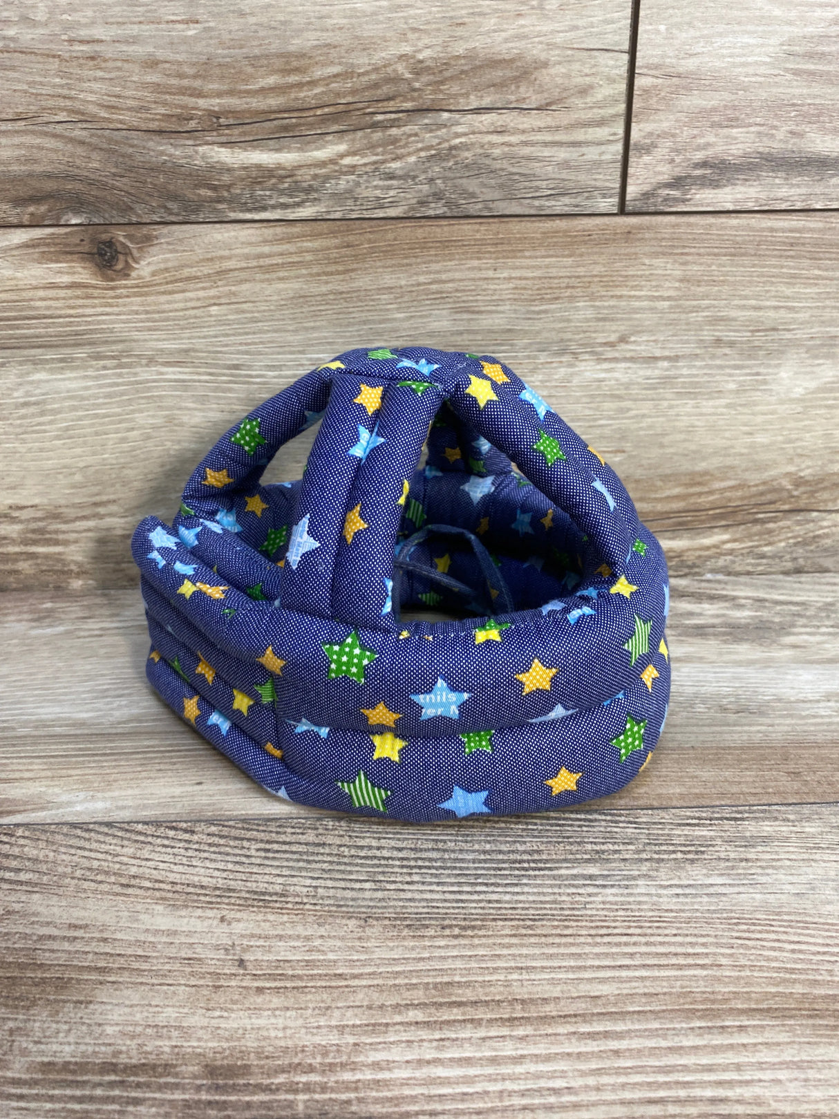 Baby Head Protector in Blue Stars