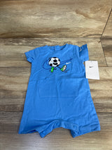 NEW Nike Soccer Ball Shortie Romper Blue sz 3m
