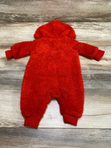 Nike Sherpa Hooded Coverall Red sz Newborn