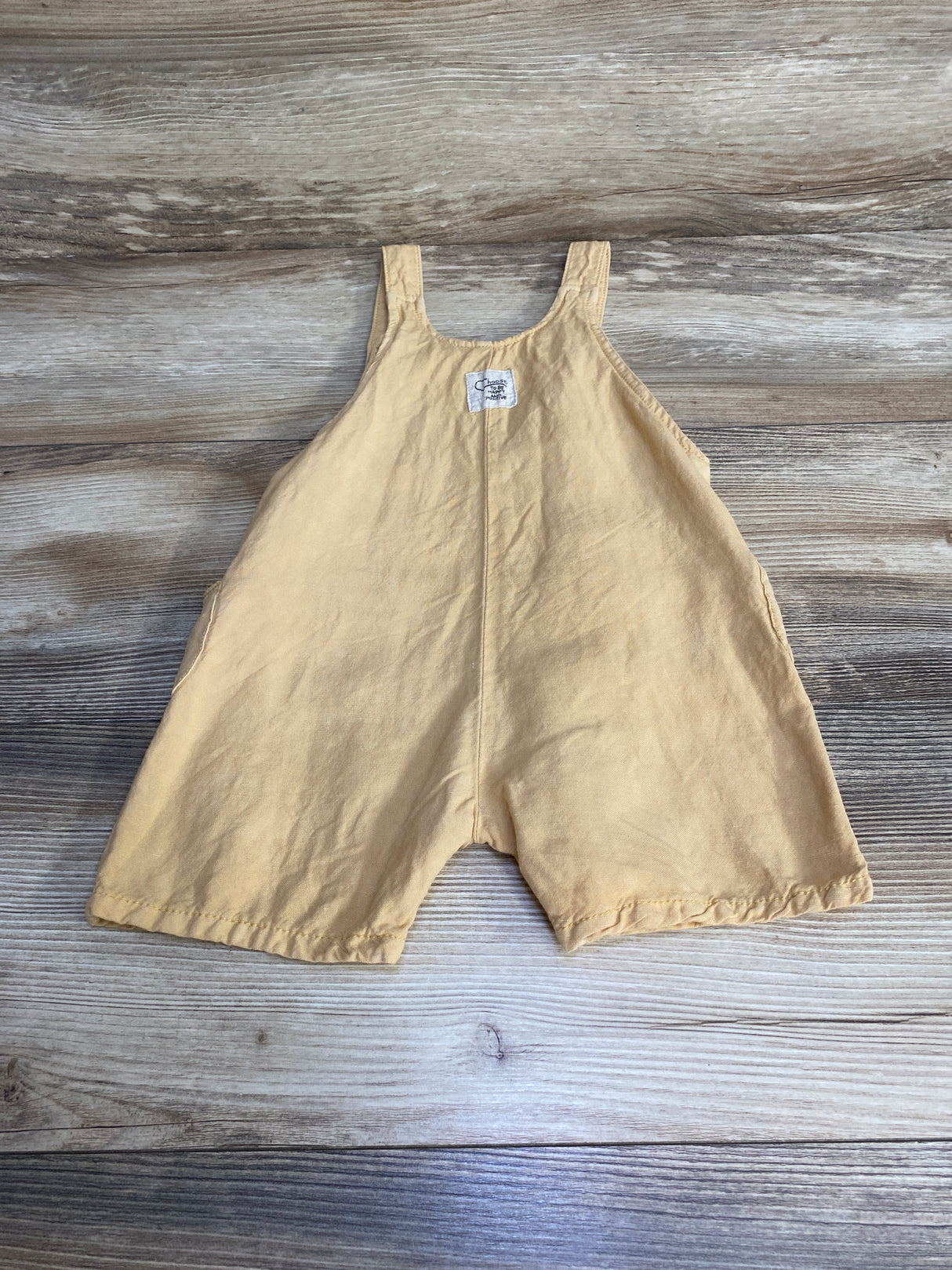 Zara Linen Blend Shortalls, Butterscotch sz 12-18m