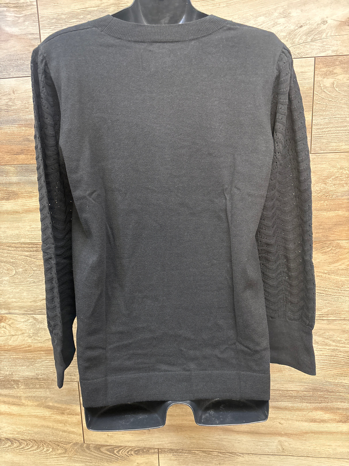 NWOT Gap Maternity Lightweight CashSoft Pointelle Sweater Black sz Medium