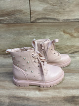 Cat & Jack Amaya Combat Boots Blush sz 9c