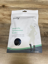 NEW Motif Medical Maternity Compression Socks Black/Green sz Medium