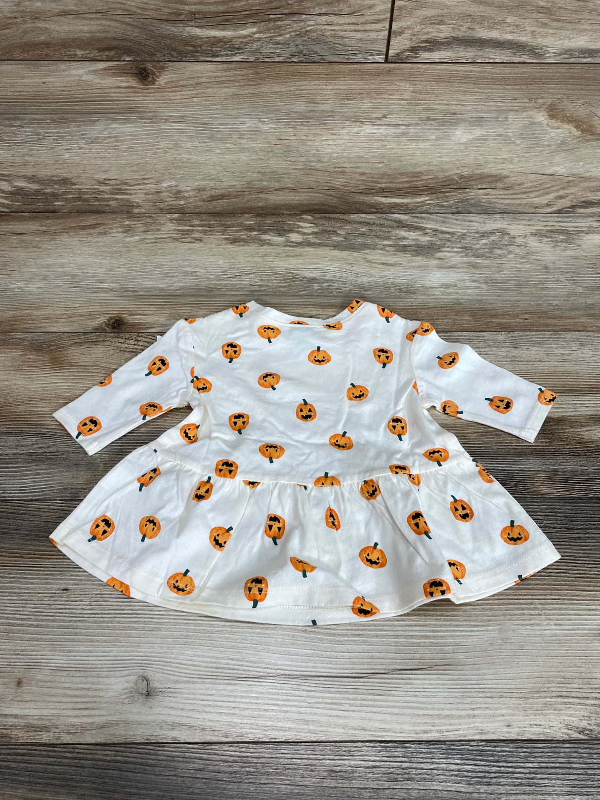 NEW Old Navy Pumpkin Peplum Shirt White sz 0-3m - Me n Mommy To Be