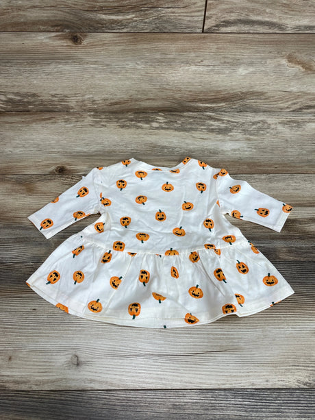 NEW Old Navy Pumpkin Peplum Shirt White sz 0-3m - Me n Mommy To Be