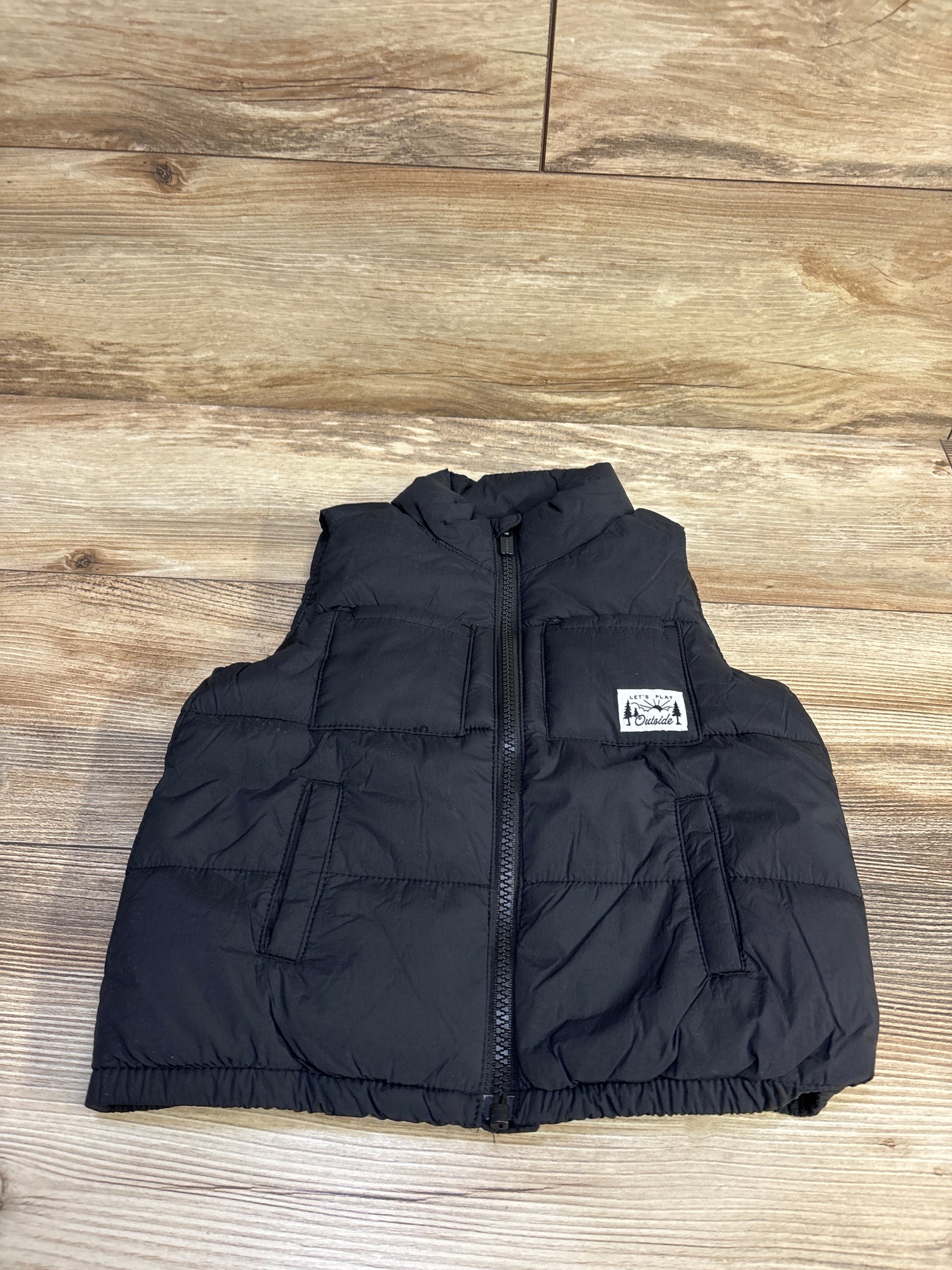 Old Navy Puffer Vest Black sz 18-24m