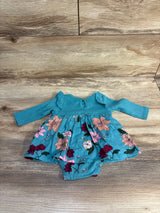 Carter's Floral Bodysuit Dress Blue sz Newborn - Me n Mommy To Be