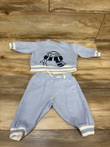 Little Lad 2pc Penguin Pullover Sweatshirt & Joggers Set Blue sz 3/6m