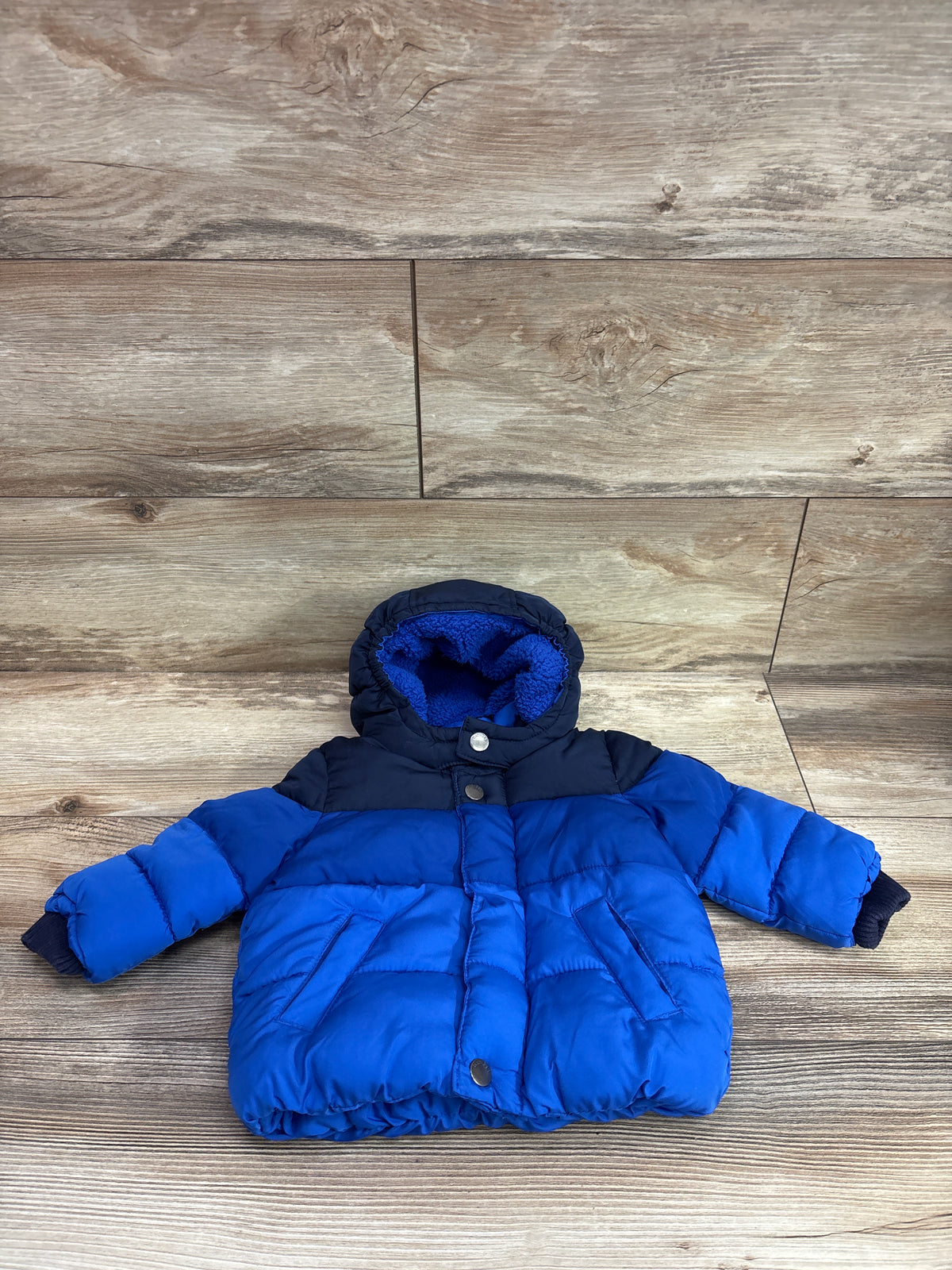 Baby Gap Cozy Puffer Jacket Blue sz 6-12m
